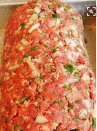 2 lb meatloaf mix (beef, pork, and veal), 1 cup cooked oatmeal, 1 cup finely chopped onion, 1/3 cup finely chopped fresh parsley, 1/4 cup soy sauce, 2 large eggs, 2 teaspoons finely chopped garlic, 1/2 teaspoon dried thyme, 1/2 teaspoon black pepper, 1/2 cup chili sauce. Mom S Vicky Finder S Meat Loaf 2lb Meat Max 1 1 12 Cup Bread Crumbs An Egg 1 2 Cup A1 Sauce Salt And Pepper 1 4 Cup Onion Good Meatloaf Recipe Recipes Food