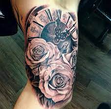 91d55e434ecb2ec99d487bc053caa8b8 Jpg 640 628 Watch Tattoos Tattoos For Guys Rose Tattoos For Men