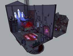 Young Witch Room Concept Sergei Ryzhov Witch Room Concept Art Environment Concept Art