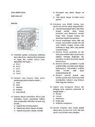 Guna mempersiapkan tes masuk ptn (utbk / sbmptn) tahun 2020/2021, berikut ini bisa dijadikan bocoran soal utbk 2020/2019, berupa soal utbk 2019 biologi pdf doc. Soal Biologi Sbmptn 2018 Kode 417