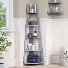 Amery 5 Tier Corner Ladder Shelf Riverridge Home In 2020 Bathroom Corner Storage Corner Storage Shelves Corner Ladder Shelf