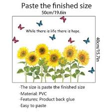Riesenauswahl an werkzeug und baumaterial. Diy Sunflower Pvc Removable Wall Sticker Decal Mural Bedroom Living Room Decors 16 10 Picclick Uk