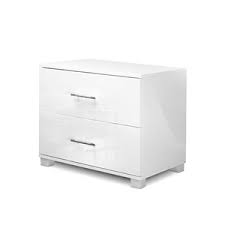 Macys.com has been visited by 1m+ users in the past month Buy Artiss High Gloss Two Drawers Bedside Table White Grays Australia