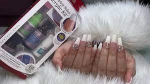 Diy Kiss Acrylic Kit Fullset Of Acrylic Nails Using Kiss Acrylic Kit 15 Acrylic Nails Kit Youtube