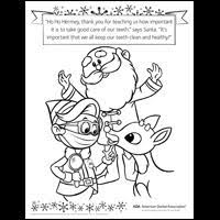 Dltk's crafts for kids free printable coloring pages. Hermey The Elf Holiday Teeth Tips And Activities American Dental Association