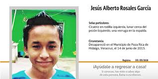 Has visto a Jesús Alberto Rosales García?