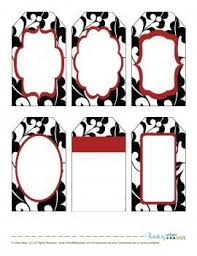 What Is Black And White And Red All Over Black Red Gift Tags Printable Gift Tags Printable Printable Tags Gift Tags