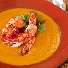 Carrot and ginger soup is light and super healthy with an added benefit of tasting delicious? Carrot Ginger Soup With Spicy Shrimp Dana Farber Cancer Institute Boston Ma