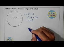 Cara Mudah Dan Cepat Menentukan Dan Menghitung Keliling Dan Luas Lingkaran 1 Youtube