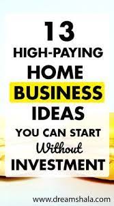13 Easy Ideas To Start A Business Without Investment In 2021 Home Business Investing Home Based Business
