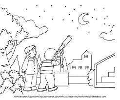 Gambar mewarnai bulan dan bintang. Gambar Mewarnai Asmaul Husna 55 Kenapa Cahaya Bulan Tidak Seterang Matahari Ebook Anak