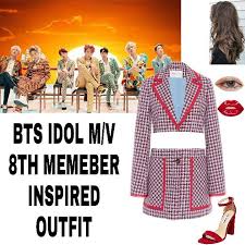 Parksmithjane V Instagram Bts Idol M V 8th Member Inspired Outfit Bts Clothing Kpop Outfits Kpop Fashion Outfits