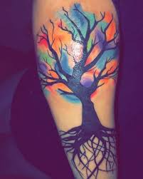 Watercolor Tree Of Life Tattoo Life Tattoos Tattoos Tree Of Life Tattoo