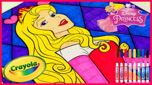 Relax with the best color by number app for adults! Princess Aurora Sleeping Beauty Crayola Giant Color By Number Disney Princess Coloring Pages Youtube