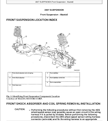 How power flows to the mazda starter. 2005 Mazda5 Service Repair Manual