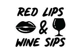 Download Red Lips And Wine Sips Svg Cut File By Creative Fabrica Crafts Creative Fabrica PSD Mockup Templates