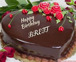 Heart Shape Happy Birthday Chocolate Cake With Name Edit Pin On Brett Cake