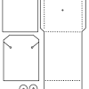 Fold the strip in half. 1