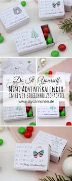 Diy Adventskalender In Einer Streichholzschachtel Einfach Und Schnell Streichholzschachteln Adventkalender Mini Adventskalender