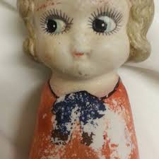 Bisque vintage made in Japan poupée kewpie, poupée carnaval