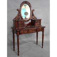 A vintage dressing table can cost between £300 and £595 or even more, depending on the age, material, design, condition, and other factors. Solid Mahogany Wood Dressing Table With Mirror And Drawers Antique Reproduction Design