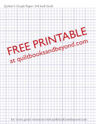 Free Printable Resource Quilters Graph Paper With 1 4 Inch