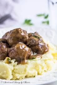 Beef Meatballs In Mushroom Gravy Sweet Savory