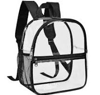 Mochila transparente - Bolsas transparentes con tamaño aprobado por el  estadio