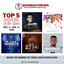 Top 5 Nigerian Gospel Songs Of The Week 2nd Week Of April 2021 In 2021 Gospel Song Songs Gospel