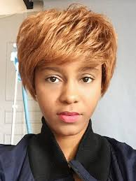 Naseily short burgundy pixie cuts hair wigs african american short burgundy wig female hairstyles (naseilybk1023). African American Human Hair Wigs Short Straight Side Swept Bangs Layered Women S Wig In Tan Dark Browm Buy At The Price Of 38 99 In Milanoo Com Imall Com