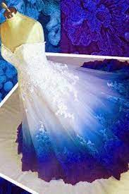Royal Blue Ombre Prom Dress Sweetheart Ball Gown Lace Applique Long Wedding Dresses N1800 Ombre Prom Dresses Ombre Wedding Dress Prom Dresses Long