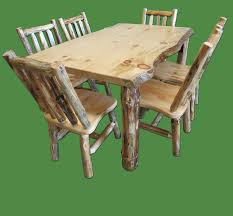 Overstock.com has been visited by 1m+ users in the past month Buy Midwest Log Furniture Rustic Pine Log Dining Table W 6 Chairs In Cheap Price On Alibaba Com