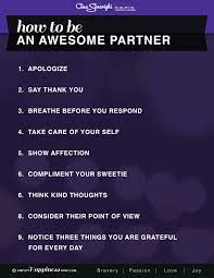 Ways To Be A Great Partner. I'm Working On Number 4 | Marriage Advice,  Relationship Advice, Healthy Relationships