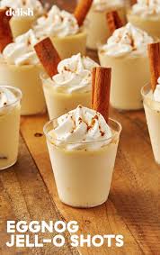 Eggnog Jell O Shots Get The Holidays Started Recipe Jello Shot Recipes Recipes Shot Recipes