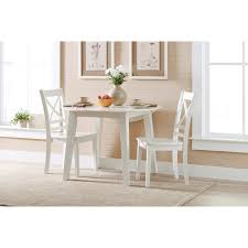 wooden round dining table with 2 drop