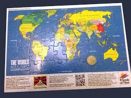 Maybe you would like to learn more about one of these? Friends Of Tibet On Twitter Tibet Support Group Adelaide Australia Produces A Jigsaw Puzzle Out Of Friends Of Tibet S World With Tibet Map Developed By Design People More About The Political