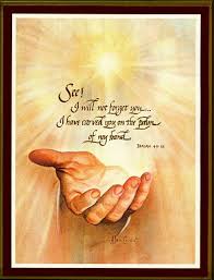 I Have Carved You In The Palm Of My Hand Pin On Corpus Domini