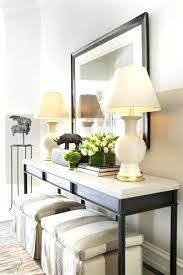 Image Result For Sofa Table With Stools Or Ottoman Underneath Sofa Table Decor Console Table Decor
