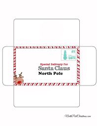 Free printable santa envelopes 24. Letter To Santa Printable Envelope Special Delivery To Santa