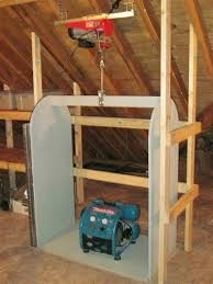 Diy Attic Lift Http Www Greenbuildingtalk Com Forums Tabid 53 Aff 22 Aft 66135 Afv Topic Default Aspx Dachboden Renovierung Garage Dekorieren Renovieren