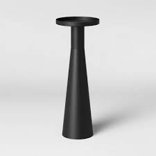 Alester Round Smooth Metal Drink Table Black Project 62 Drink Table Project 62 Metal Accent Table