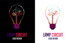 Download Lamp Circuit Logo Vector Svg Graphic By Ap Creative Fabrica PSD Mockup Templates