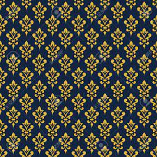 During his career, william morris produced over 50 wallpapers. Damask Wallpaper Background In Victorian Style Elegant Vintage Ornament In Blue And Gold Colors Vector Seamless Pattern Royalty Free Cliparts Vectors And Stock Illustration Image 56439281