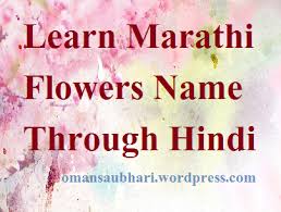Maybe you would like to learn more about one of these? Learn Marathi Flowers Through Hindi