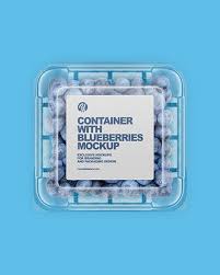 Download Container With Blueberries Mockup In Tray Platter Mockups On Yellow Images Object Mockups In 2021 Mockup Creative Words Mockup Free Psd