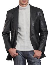 Single Button Men Leather Blazer Elegant Men Leather Blazer Leather Blazer Leather Jacket Distressed Leather Jacket