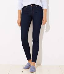 Push in secret jeans create a flat tummy effect and perfectly accentuate your curves. Curvy Skinny Jeans In Dark Rinse Wash Loft Curvy Jeans Curvy Skinny Jeans Skinny Jeans