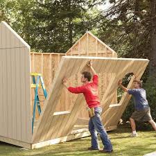You can put them together before you start construction while waiting for the city to approve. How To Build A Shed On The Cheap Diy Family Handyman