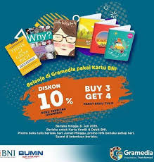 Maybe you would like to learn more about one of these? Diskon 10 Buy 3 Get 4 At Gramedia July 2019 Mal Lembuswana