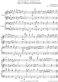 The 12 Days Of Christmas Piano Duet G Ma By Christmas Christmas Sheet Music Sheet Music Christmas Piano Music